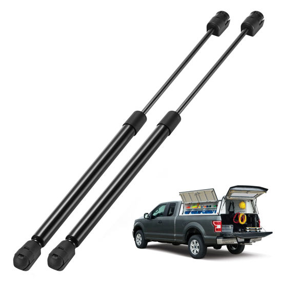 Picture of BDFHYK C16-15208 16in/45Lbs (200N) Gas Shocks Struts for Leer are Camper Shell Topper Rear Window Bed Cover, Cabinet Door, Outdoor Bench lid, Toolbox, Boat lid, Set of 2