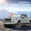 Picture of for Toyota Tacoma 2016-2023 2024 2025 Sun Shade Sunshade Windshield Cover - 4 Layers Front Window Shade Custom Fit Tacoma 2Dr 4Dr Pickup Sun Visor 240T Shade Blocks UV Rays Car Accessories