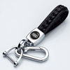 Picture of 121Fruit Way Genuine Leather Car Logo Suit for Keychain Suit for Audi A1 A3 A4 A5 A6 A7 A8 Q5 Q7 R8 S5 S7 Q5 RS Key Chain Keyring Family Present for Man and Woman,Black