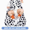 Picture of GUNTAIL Baby Sleep Sack 6-12 Months Baby Wearable Blanket 100% Rayon Cotton 2-Way Zipper Toddler Sleeping Sack，Comfy Soft Lightweight TOG 0.3（Cow Print）