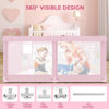 Picture of besuhot Baby Playpen for Toddler, Large Playpen for Babies 50" × 50" Baby Fence Playards, Kids Safety Play Pen Area for Indoor & Outdoor (Pink)