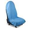 Picture of DECKALY Waterproof Sweating Car Seat Cover for Post Gym Workout, Running, Swimming, Beach and Hiking, Universal Fit Non-Slip Bucket Seat Protector for Cars SUV Trucks, Machine Washable (Light Blue)