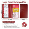 Picture of Car Registration and Insurance Card Holder - Leather Vehicle Glove Box Automobile Documents Paperwork Wallet Case Organizer for ID, Driver's License, Key Contact Information Cards