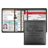 Picture of Car Registration and Insurance Holder, 5.5 x 5 Inch PU Leather Vehicle Glove Box Organizer Wallet Case Organizer for Insurance Card, Driver License, Essential Document, Paperwork