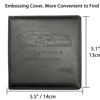 Picture of Car Registration and Insurance Holder, 5.5 x 5 Inch PU Leather Vehicle Glove Box Organizer Wallet Case Organizer for Insurance Card, Driver License, Essential Document, Paperwork