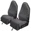 Picture of Leader Accessories 2pcs Grey Waterproof Towel Auto Car Seat Cover Protector Machine Washable - Fit Yoga Running Crossfit Athletes Beach Swimming Outdoor Sports