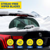 Picture of VEIGEIR Windshield Wiper Blades Compatible With Mazda 3 2010 2011 2012 2013 Original Factory Quality Front Rear Wipers Blade Set for My Car - 24" 19" 14" (Pack of 3)