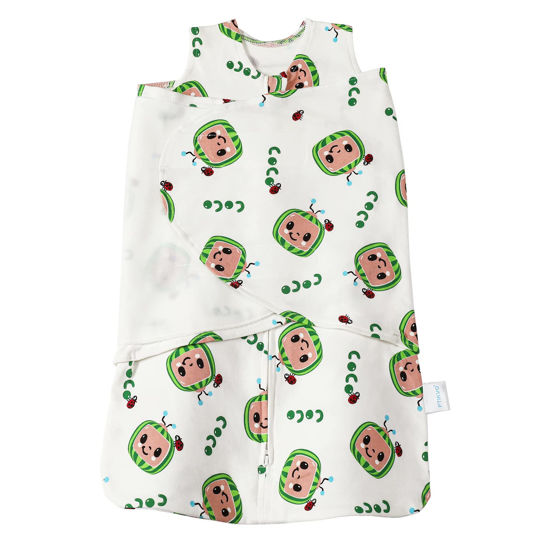 Picture of Ftikvo Swaddle-Blanket Baby Girl & Boy Swaddles Newborn Infant Transition Safe Wrap Blankets (Watermelon 3-6 Month)