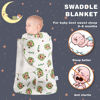 Picture of Ftikvo Swaddle-Blanket Baby Girl & Boy Swaddles Newborn Infant Transition Safe Wrap Blankets (Watermelon 3-6 Month)