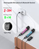 Picture of Bietrun Rechargeable Wireless Microphone, Dual Metal Cordless Handheld Dynamic Wireless Mics with Bluetooth, UHF 240FT Range, for 1/4'',1/8''Output,PA System,Dj,Mixer,Church(Blue＆Pink)