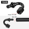 Picture of EVIL ENERGY 10AN 150 Degree Push Lock Hose Fitting End Black