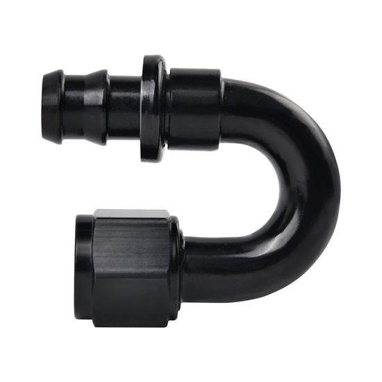 Picture of EVIL ENERGY 12AN 180 Degree Push Lock Hose Fitting End Black