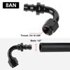 Picture of EVIL ENERGY 8AN 120 Degree Push Lock Hose Fitting End Black