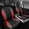 Picture of CAR PASS Line Rider Sporty Front Seat Covers,Red Car Seat Covers Two Front Seats Only, Airbag Compatible,Universal Fit Sedans,Cars,Vans,SUV,Truck(Black and Red)