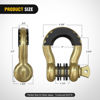 Picture of Nilight 2 Pack 3/4" D-Ring Shackle with 7/8" Screw Pin 41,887lbs Break Strength, Heavy Duty Off Road Recovery Shackle with Isolators Washers for Use with Tow Strap, Winch, Off-Road Truck Vehicle