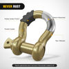 Picture of Nilight 2 Pack 3/4" D-Ring Shackle with 7/8" Screw Pin 41,887lbs Break Strength, Heavy Duty Off Road Recovery Shackle with Isolators Washers for Use with Tow Strap, Winch, Off-Road Truck Vehicle