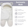 Picture of Jam Naturals-Cute Bear Organic Newborn Swaddle Wrap-Gender Neutral Soft Baby Blanket, Newborn Baby Registry Gift(Grey 0-3m)