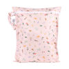 Picture of Bumkins Disney Waterproof Wet Bag for Baby, Travel, Swim Suit, Cloth Diapers, Pump Parts, Pool, Gym Clothes, Toiletry, Strap to Stroller, Daycare, Zip Reusable Bag, Packing Pouch, Princess Magic Pink