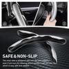 Picture of Cartist Steering Wheel Cover, Carbon Fiber Steering Wheel Cover, Car Steering Wheel Cover for Men/Women, Anti-Slip, Heat Resistant, Durable, Universal for 99% Car Interior Accessories (Silver)