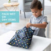 Picture of Bumkins Waterproof Wet Bag for Baby, Travel, Swim Suit, Cloth Diapers, Pump Parts, Pool, Gym Clothes, Toiletry, Strap to Stroller, Daycare, Zipper Reusable Bag, Packing Pouch, Nintendo Super Mario
