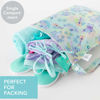 Picture of Bumkins Disney Waterproof Wet Bag for Baby, Travel, Swim Suit, Cloth Diapers, Pump Parts, Pool, Gym Clothes, Toiletry, Strap to Stroller, Daycare, Zipper Reusable Bag, Wetdry Packing Pouch, Stitch