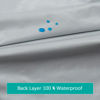 Picture of Waterproof Crib Mattress Sheet 2 Pack, Crib Mattress protector, Fitted Crib Sheet, Ultra Soft & Breathable Toddler Bed Sheets for Boys and Girls, Grey & White