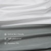 Picture of Waterproof Crib Mattress Sheet 2 Pack, Crib Mattress protector, Fitted Crib Sheet, Ultra Soft & Breathable Toddler Bed Sheets for Boys and Girls, Grey & White