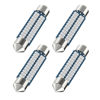 Picture of Serundo Auto Red 578 Led Festoon Bulb 211-2 Led Car Bulb 41mm 42mm 1.65in 212-2 Bulb for Car Map Light Dome Light, 22SMD 3014 Chips Interior Led Festoon Bulb,Pack of 4pcs