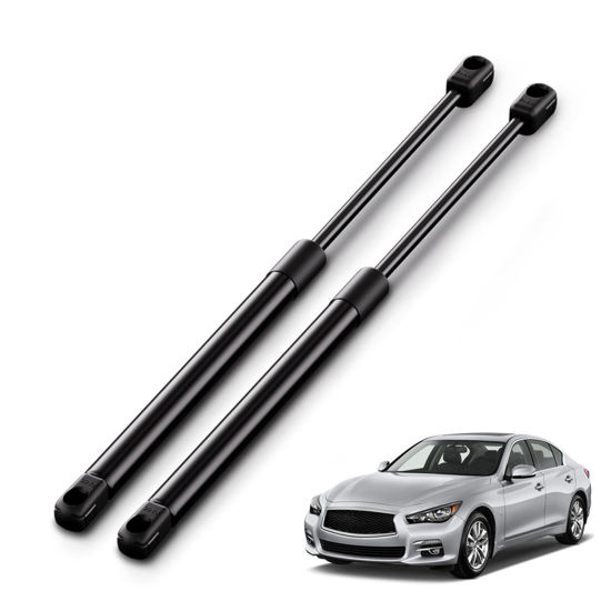 Picture of ARANA Hood Struts Shocks for Infiniti Q50 2014-2021, Front Hood Lift Support Fits 2014-2021 Infiniti Q50 Base/Hybrid/Inspiration/Perfection/Premium/Seduction/Sport Models, 2 Pcs