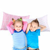 Picture of Kids Toddler Pillowcases 2 Pack Pillow Cover Pillowslip Case Fits Pillows sizesd 13 x 18 or 12x 16 for Kids Bedding Pillow Cover Baby Crib Pillow Cases Pink Link/Dot - by UOMNY