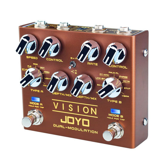 Picture of JOYO Modulation Multi Effects Pedal R Series Dual Channel Stereo Input and Output 9 Effects for Electric Guitar (Vision R-09)