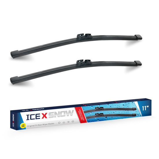 Picture of 11"(A283H) Rear Wiper Blades Ford Explorer 2020-2010 EcoSport 2020-2018 Fiesta 2019-2017 Focus 2018 /Volvo V40 2019-2014 /BMW X3 2020-2018 and More Back Windshield Wiper Blades Pack of 2