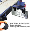 Picture of Aootf Trailer License Plate Holder Bracket- Truck/RVs/Boats/Jet Ski Rubber Car Tag Holder and Carbon Fiber Frame with Black Screw Caps