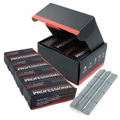 Picture of CKAuto 4 Boxes, 288 Pcs, 1oz, Grey, Adhesive Stick on Wheel Weights,EasyPeel Tape, 72 oz/Box, US Quality