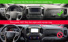 Picture of Dash Cover Custom Fit for 2014-2018 Chevy Chevrolet Silverado/GMC Sierra 1500,2015-2019 Chevy Silverado/GMC Sierra 2500HD 3500HD,Dashboard Cover Pad no Forward Collision Warning (14-18 DarkBrown) Y32
