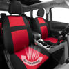 Picture of CAR PASS Rainbow Universal Fit 3D Air Mesh Car Seat Cover with 5mm Composite Sponge Inside,Airbag Compatible (Black Red)