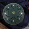Picture of Eavnbaek Steel Tongue Drum - 8 Notes 6 Inch Steel Hand Drum with Bag, Music Book, Drumsticks, Mallet Holder and Finger Picks, Tongue Drum for Camping, Meditation or Yoga (Green)