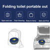 Picture of Portable, Foldable Potty seat for Toddler, Training Toilet Seat Emergency Toilet for Car, Camping, Outdoor, Indoor (Large Blue)