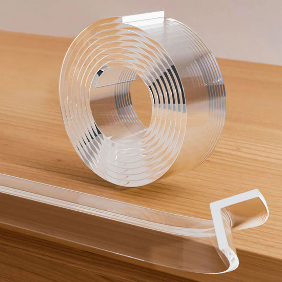 Picture of Baby Proofing, Clear Edge Protector Strip, Soft Corner Protectors for Kids, Baby Child Safety Tables Corner Guards for Furniture Against Sharp Corners for Cabinets, Tables, Drawers 16.4ft