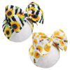 Picture of YanJie Hairband, Baby Girls Headband with Bow, Sunflower Printed, Wide Headbands, Elastic Hair Bow Headwrap, Knotted Headband, Newborn Infant Toddlers Hair Accessories, Bee, 2 Count