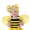 Picture of YanJie Hairband, Baby Girls Headband with Bow, Sunflower Printed, Wide Headbands, Elastic Hair Bow Headwrap, Knotted Headband, Newborn Infant Toddlers Hair Accessories, Bee, 2 Count