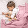 Picture of Lulu moon Muslin Baby Blanket - Cotton Quilt Blankets for Toddlers - Reversible Nursery Crib Blanket for Baby Boys and Girls 47"x47"(Pink)