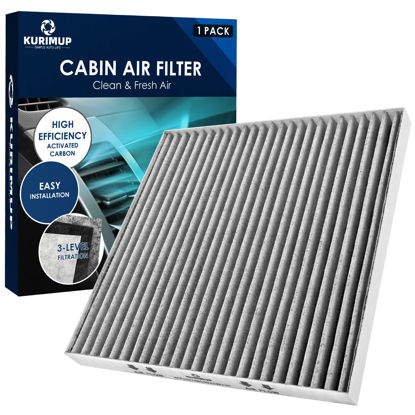 Picture of KURIMUP Premium Cabin Air Filter with Activated Carbon,Replacement for CF10374(CP374), Fit for Toyota Tacoma (2005-2021)/Dodge Dart (2013-2016)/Pontiac Vibe (2003-2008).