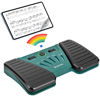 Picture of Wireless Page Turner Pedal Bluetooth Foot Pedal Music Page Turner Pedal for Phones Ipad Tablets Phone Rechargeable Hands-Free Page Turner Pedal Anti-slip(Green)