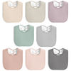 Picture of MairMore 8 Pack Muslin 100% Cotton Baby Bibs for Unisex, Soft and Absorbent Gender Neutral Set for Feeding and Drooling