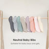 Picture of MairMore 8 Pack Muslin 100% Cotton Baby Bibs for Unisex, Soft and Absorbent Gender Neutral Set for Feeding and Drooling
