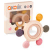 Picture of akolik Teething Toys for Babies, Baby Teethers Toy Teething Ring Silicone, Grasping Teething Toy, BPA Free Teething Nursing Accessories for 3+ Months Boy, Girl Toddlers