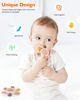 Picture of akolik Teething Toys for Babies, Baby Teethers Toy Teething Ring Silicone, Grasping Teething Toy, BPA Free Teething Nursing Accessories for 3+ Months Boy, Girl Toddlers