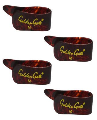 Picture of Golden Gate GP-3T-4PK Thumb Picks - Tortoise - Medium - 4 Pack