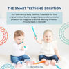 Picture of Baby Teething Tubes - Made in The USA Baby Teething Toys - Soft & Durable Infant Toys and Toddler Silicone Teether - 7 Inches, Orange - Baby Must Haves for Teething Relief - Food Safe & Easy to Clean